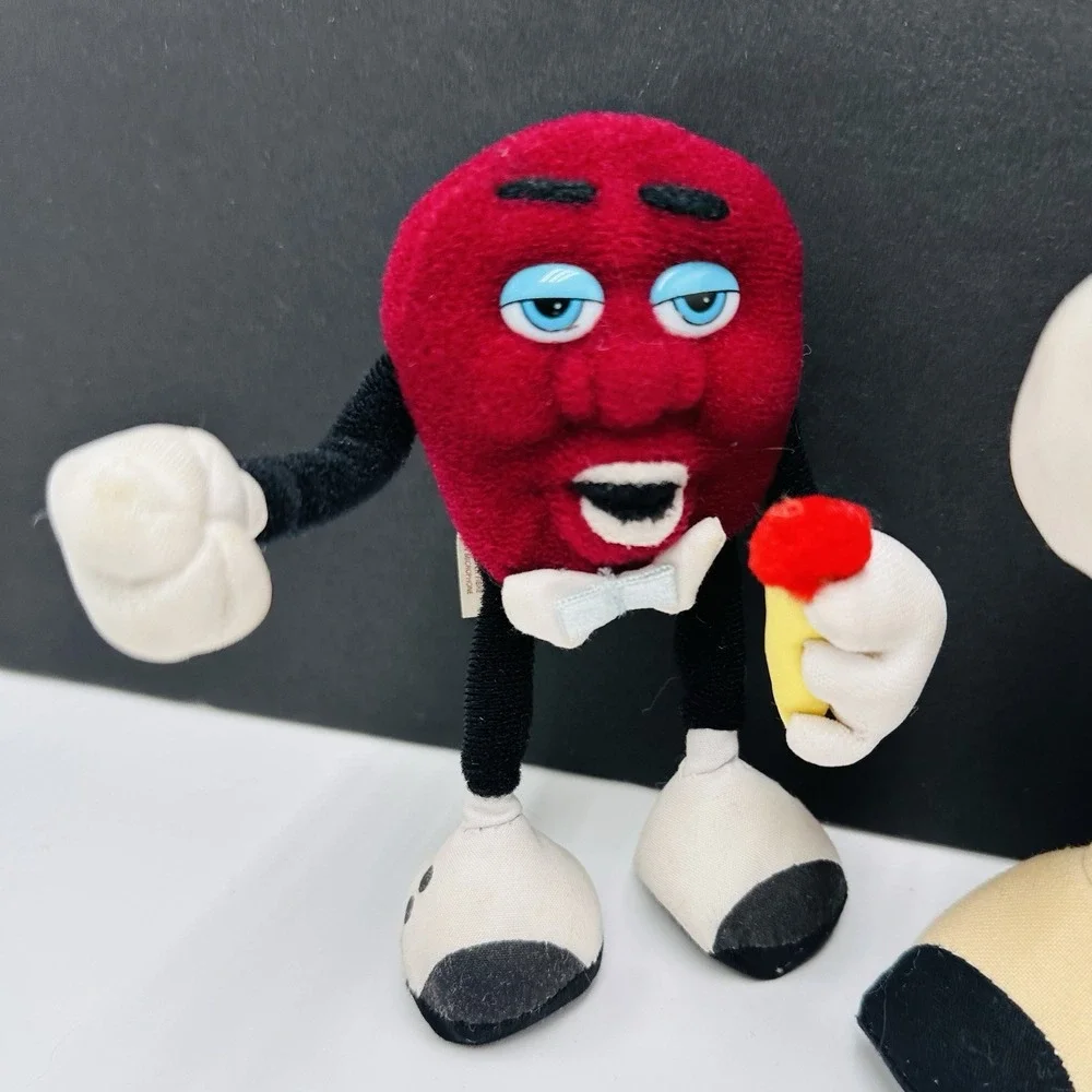 Vtg California Raisins Applause Hardee's Plush 1988 Set Of 3 Singers Microphone